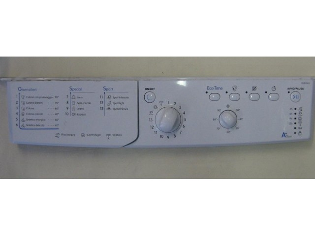 FRONTALE PER LAVATRICE INDESIT IWB5065   COMPLETO DI SCHEDA COMANDI