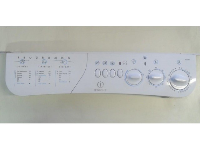 FRONTALE PER LAVATRICE INDESIT W68X   COMPLETO DI SELETTORI, LUCE E TIMER