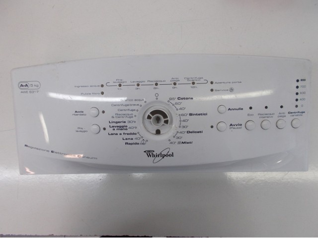 frontale    lavatrice whirlpool awe 6317 completo di scheda 461971403791-01