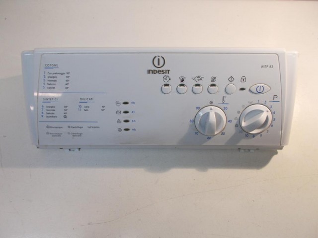 Frontale lavatrice Indesit WITP83 completo di scheda cod 21012605700