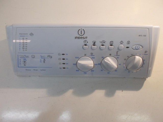 Frontale lavatrice Indesit WITL105 completo di scheda cod 21017919701
