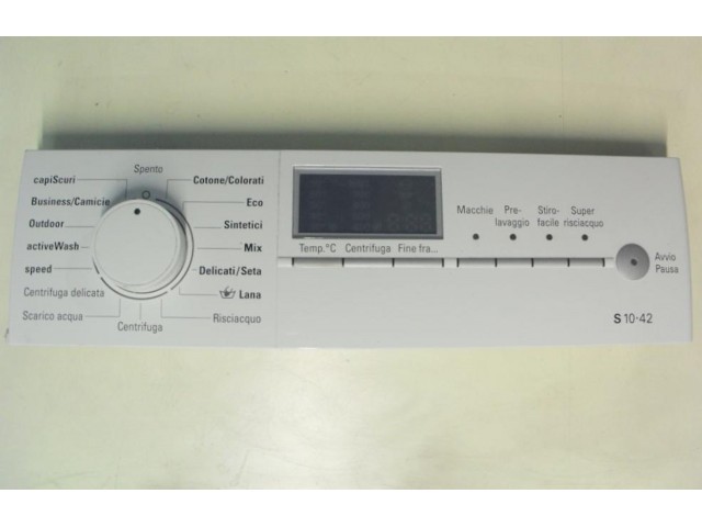 FRONTALE PER LAVATRICE Siemens WM10S420IT   COMPLETO DI SCHEDA COMANDI