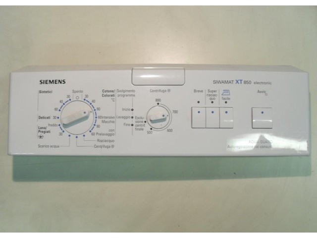 FRONTALE PER LAVATRICE Siemens SIWAMAT XT 850   COMPLETO DI SCHEDA COMANDI COD. 5550000141