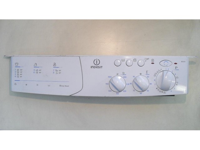 FRONTALE PER LAVATRICE INDESIT WI105   COMPLETO DI TIMER COD. 160013785.00 E SELETTORI