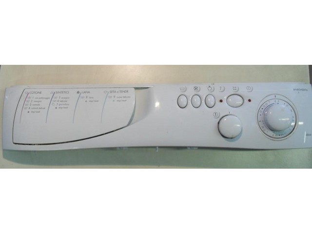 FRONTALE PER LAVATRICE INDESIT AB 66 COMPLETO DI TIMER COD. 160013786.00 E DI SELETTORI