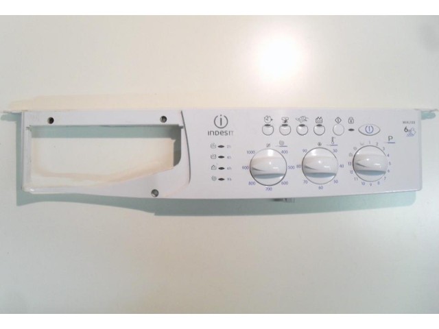 FRONTALE PER LAVATRICE INDESIT WIXL105   COMPLETO DI SCHEDA COMANDI COD. 21014152901   SW: 01.00.06   S/N: 0123176