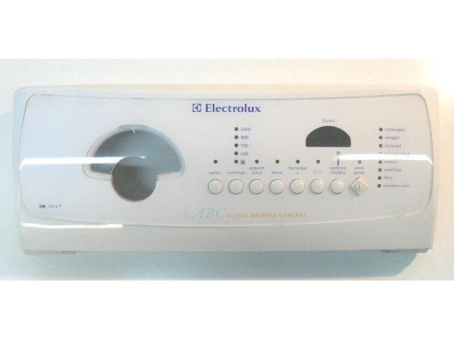 FRONTALE PER LAVATRICE ELECTROLUX EW1076T   COMPLETO DI SCHEDA COMANDI COD. 451511460   CODICE ALTERNATIVO: 146205403   SW: USA00205   WK: 16/01