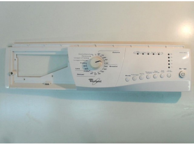 FRONTALE PER LAVATRICE WHIRLPOOL AWG865   COMPLETO DI SCHEDA COMANDI COD. 502033001