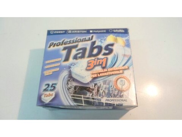 professional tabs 3 in 1 pastiglia detergente per lavastoviglie
igenizzante, sgrassante e protezione vetro